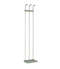 Perchero mod. 465 herrajes en cromo satinado lacado verde, 182 cm(alto)34 cm(ancho)20 cm(largo)