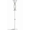 Perchero mod. 424 herrajes en cromo satinado lacado blanco, 184 cm(alto)37 cm(ancho)37 cm(largo)