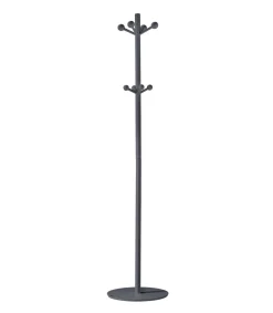 Perchero mod. 402 lacado en color azabache, 180 cm(alto)37 cm(ancho)37 cm(largo)