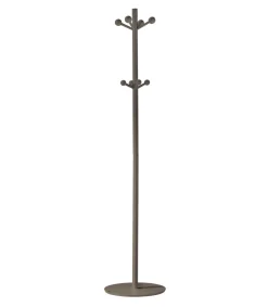 Perchero mod. 402 lacado en color moka, 180 cm(alto)37 cm(ancho)37 cm(largo)