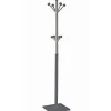 Perchero mod. 429 moderno herrajes cromo satinado lacado azabache, 180 cm(alto)34 cm(ancho)34 cm(largo)