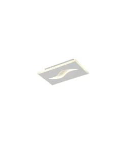 Plafón led modelo Amir acabado blanco, 4cm(alto) 24cm(ancho) 15cm(fondo) .