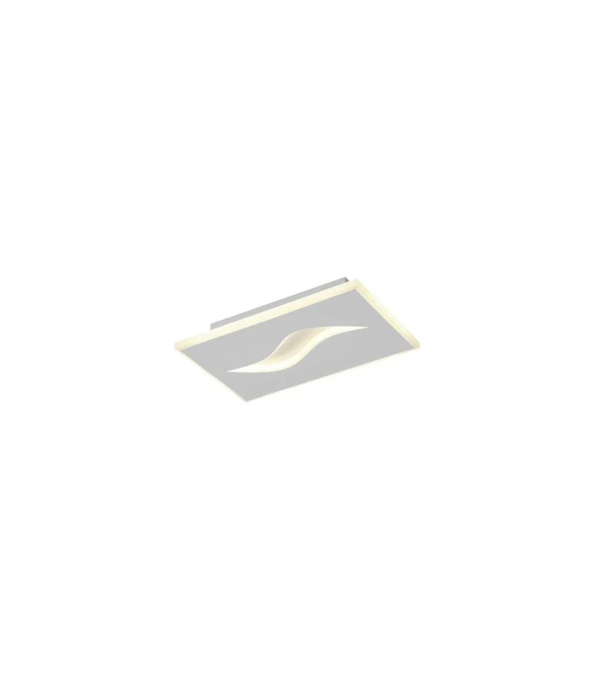 Plafón led modelo Amir acabado blanco, 4cm(alto) 24cm(ancho) 15cm(fondo) .