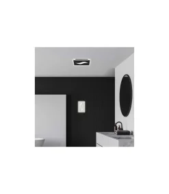 Plafón led modelo Amir acabado blanco, 4cm(alto) 24cm(ancho) 15cm(fondo) .