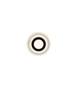 Plafón led modelo Trani acabado blanco/negro, 4.5cm(alto) 20cm(ancho) 20cm(fondo) .