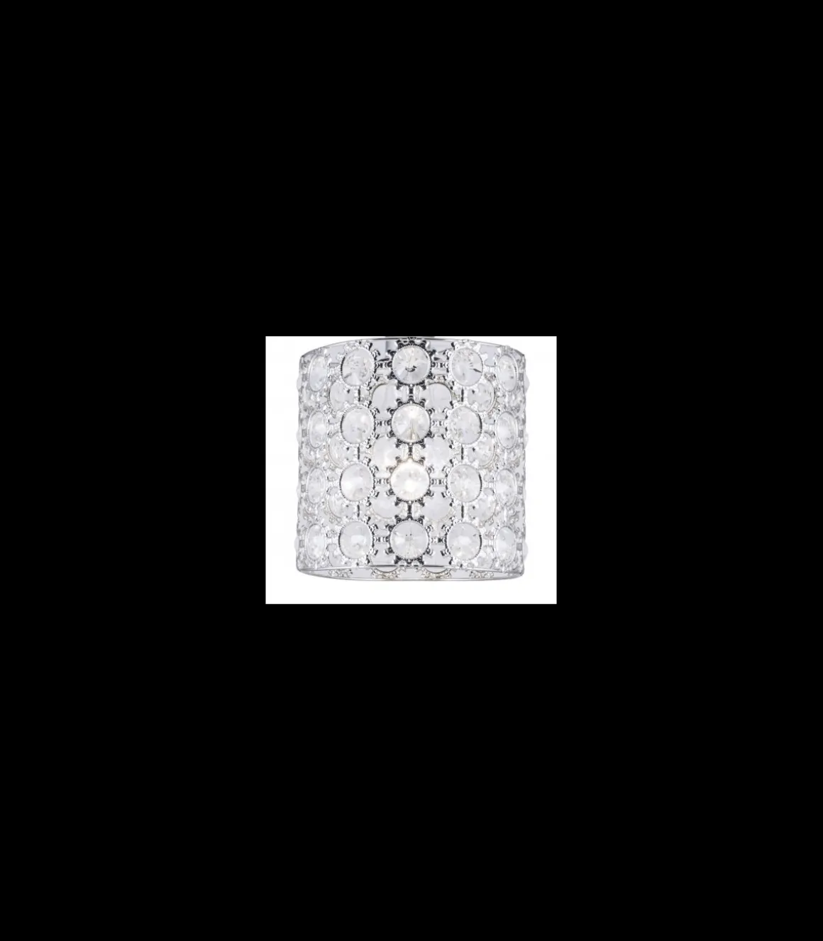 Plafón modelo Rabat acabado cromo 20cm(ancho) 27cm(alto)