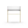 Recibidor modelo 789 acabado blanco/natural, 97 cm (alto) x 80 cm (ancho) x 30 cm (prof.)