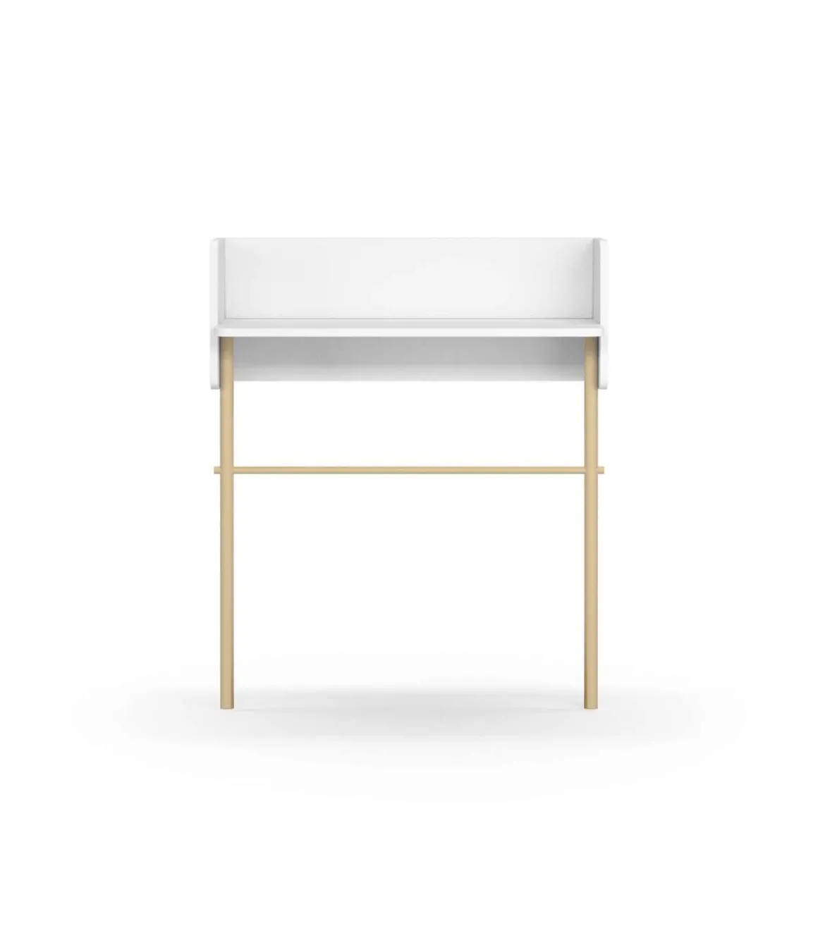 Recibidor modelo 789 acabado blanco/natural, 97 cm (alto) x 80 cm (ancho) x 30 cm (prof.)