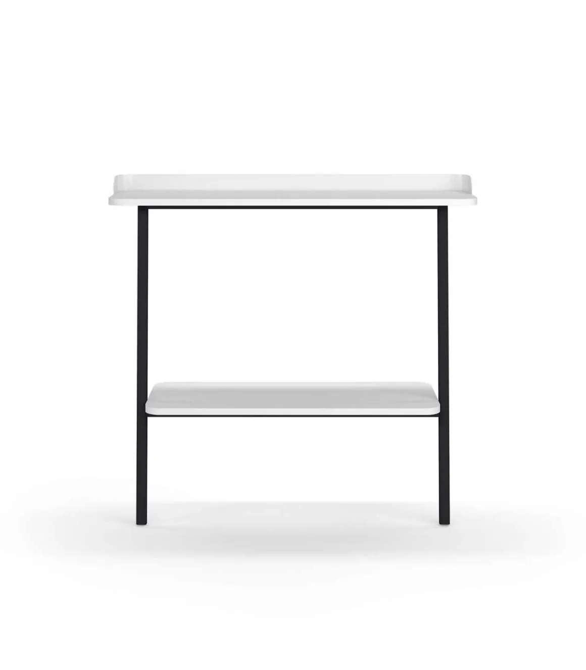Recibidor modelo 787 acabado blanco/negro, 87.5 cm (alto) x 111 cm (ancho) x 31 cm (prof.)