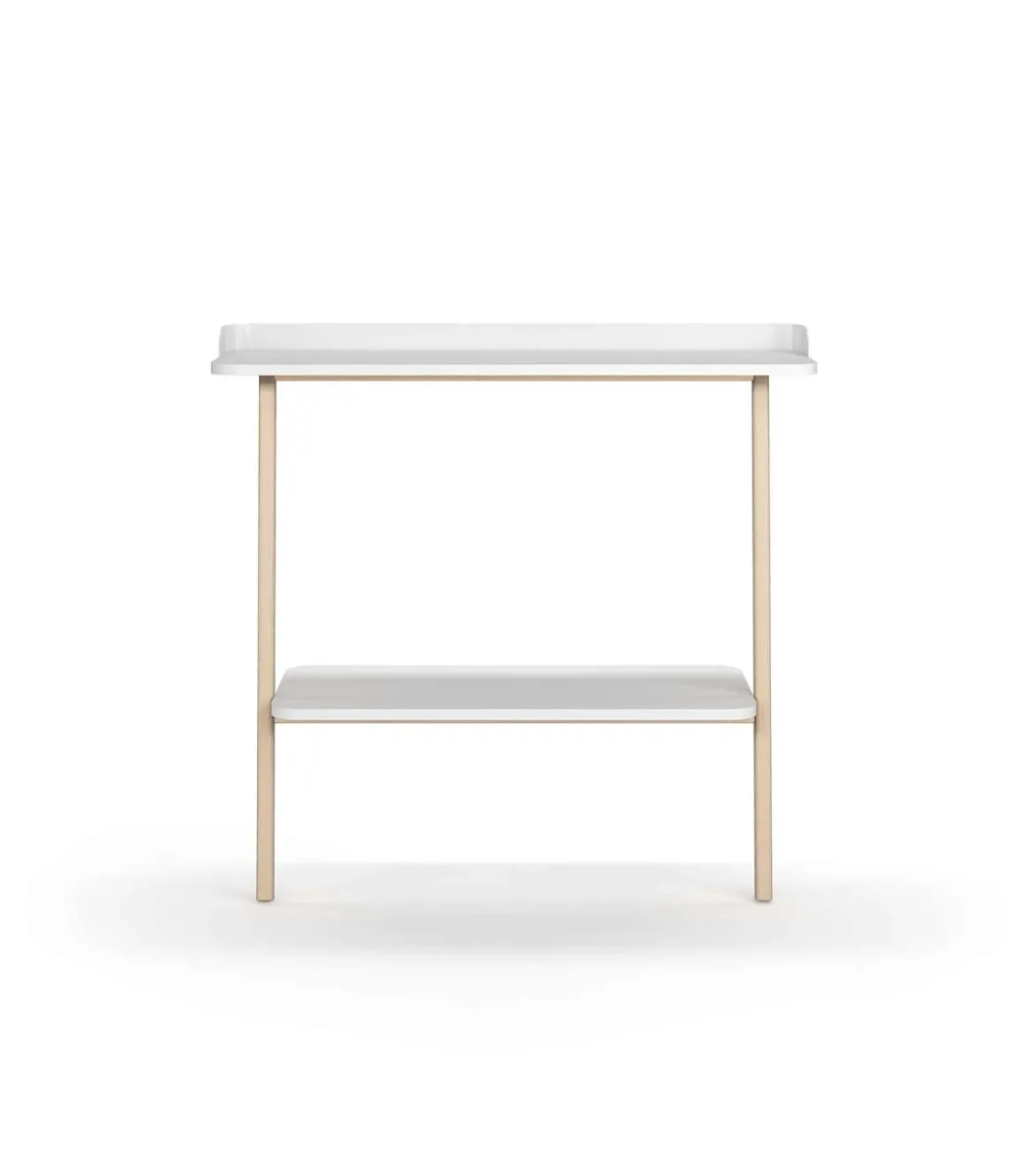Recibidor modelo 787 acabado blanco/roble, 87.5 cm (alto) x 111 cm (ancho) x 31 cm (prof.)