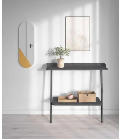 Recibidor modelo 787 acabado grafito, 87.5 cm (alto) x 111 cm (ancho) x 31 cm (prof.)