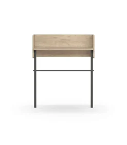Recibidor modelo 789 acabado roble/grafito, 97 cm (alto) x 80 cm (ancho) x 30 cm (prof.)