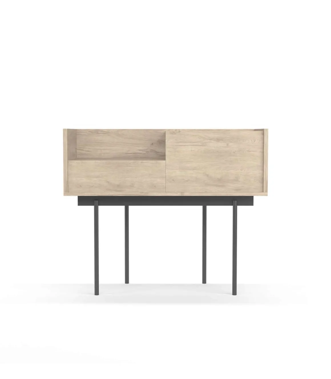 Recibidor modelo 671 acabado roble, 84cm(alto) 98cm(ancho) 31cm(prof.)