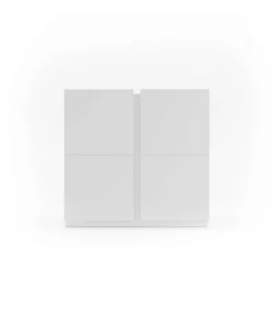 Recibidor zapatero modelo 516 acabado blanco, 90 x 95 x 35 (alto x ancho x fondo)