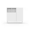 Recibidor zapatero 2 puertas en blanco. 87 cm (alto) x 90 cm (ancho) x 27 cm (prof.)