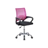 Silla de escritorio giratoria Vita acabado negro/rosa, 90/102 cm(alto)60 cm(ancho)60 cm(largo)