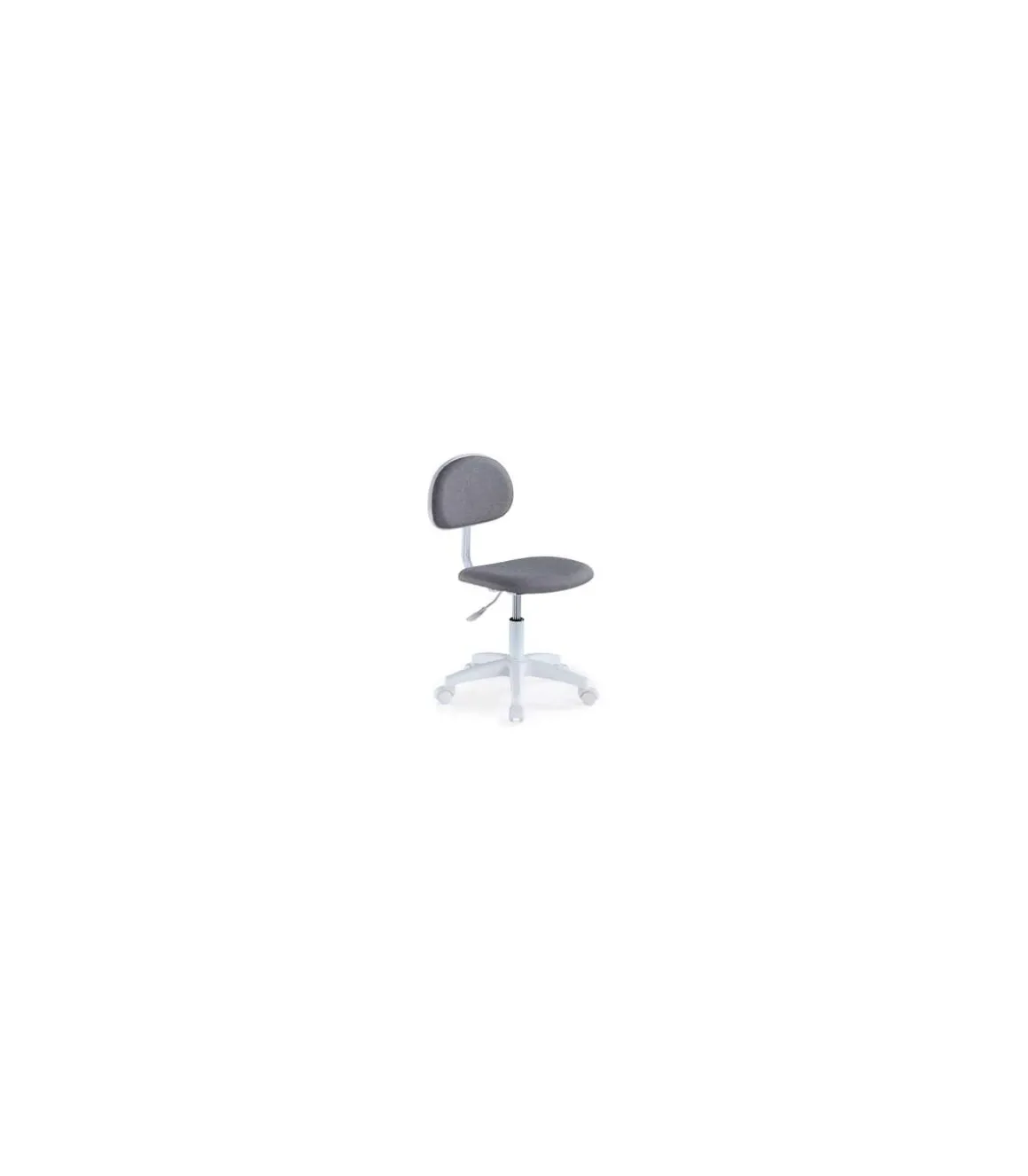 Silla de escritorio giratoria Lucky gris/blanco, 88 cm(alto)54 cm(ancho)54 cm(fondo).