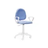 Silla de escritorio giratoria Dolphin en color azul 79-91 cm(alto)54 cm(ancho)54 cm(fondo).