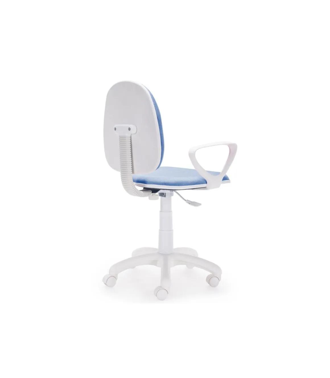 Silla de escritorio giratoria Dolphin en color azul 79-91 cm(alto)54 cm(ancho)54 cm(fondo).