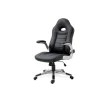 Silla de escritorio Victoria en negro. Alto: 112-120, Ancho: 70, Fondo: 51