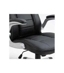 Silla de escritorio Victoria en negro. Alto: 112-120, Ancho: 70, Fondo: 51