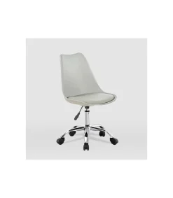 Silla de oficina Adriana acabado gris. Alto: 85.5-100.5cm Ancho: 47.5cm Fondo: 54.5cm.