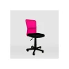 Silla de oficina Alba acabado negro/rosa. Alto: 83.5-95.5cm Ancho: 55cm Fondo: 55cm.