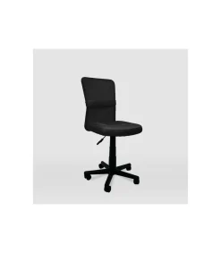 Silla de oficina Alba acabado negro. Alto: 83.5-95.5cm Ancho: 55cm Fondo: 55cm.