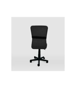 Silla de oficina Alba acabado negro. Alto: 83.5-95.5cm Ancho: 55cm Fondo: 55cm.