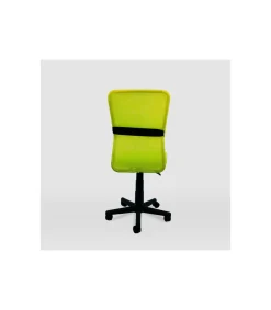 Silla de oficina Alba acabado negro/verde. Alto: 83.5-95.5cm Ancho: 55cm Fondo: 55cm.