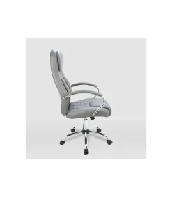 Silla de oficina Angela en gris. Alto: 115-125. Ancho: 62. Fondo: 69,5