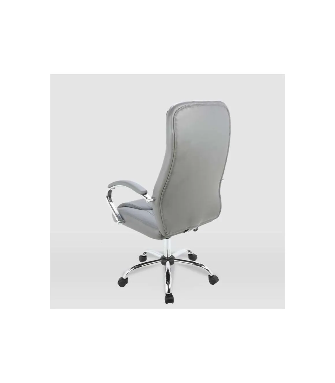 Silla de oficina Angela en gris. Alto: 115-125. Ancho: 62. Fondo: 69,5