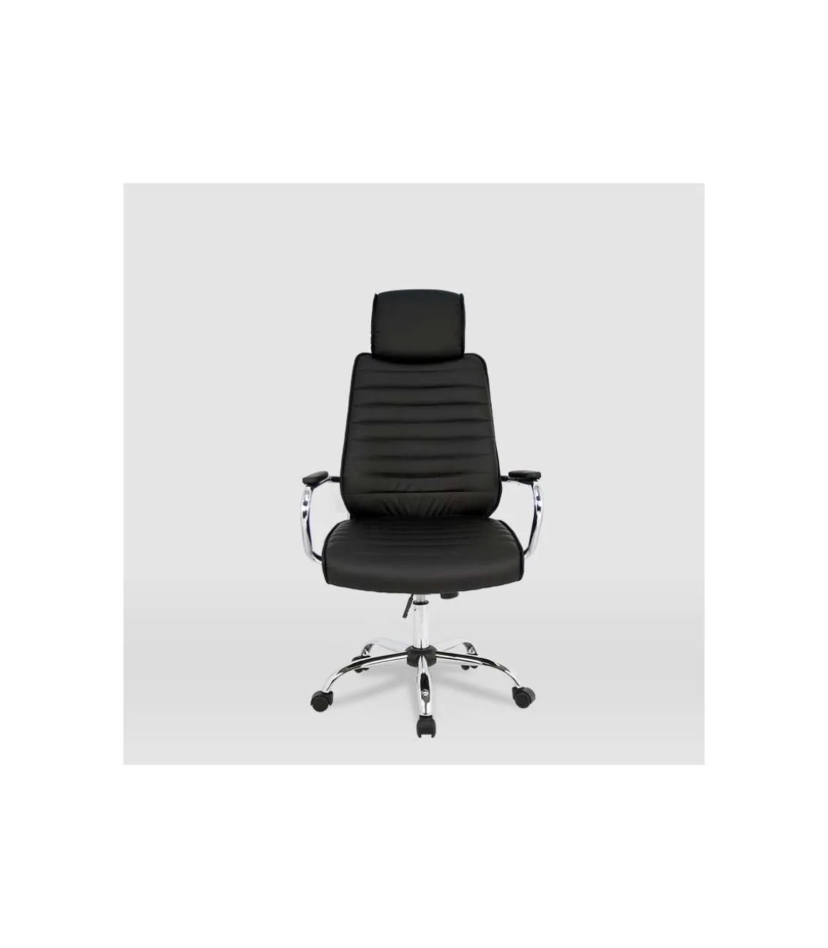 Silla de oficina Diana acabado negro. Alto: 118/127cm Ancho: 65.5cm Fondo: 64cm.
