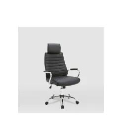 Silla de oficina Diana acabado negro. Alto: 118/127cm Ancho: 65.5cm Fondo: 64cm.