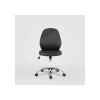 Silla de oficina Estela en piel sintética negra. Alto: 90.5-100.5cm Ancho: 45, Fondo: 56.