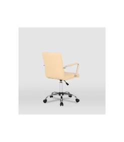 Silla de oficina Isabella en beige. Alto: 89-104, Ancho: 51, Fondo: 49.