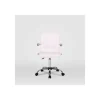 Silla de oficina Isabella en blanco. Alto: 89-104, Ancho: 51, Fondo: 49.