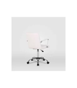 Silla de oficina Isabella en blanco. Alto: 89-104, Ancho: 51, Fondo: 49.