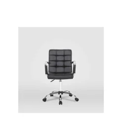 Silla de oficina Isabella en negro. Alto: 89-104, Ancho: 51, Fondo: 49.
