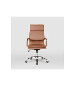 Silla de oficina Jana en marron. Alto: 106-114. Ancho: 55. Fondo: 65.