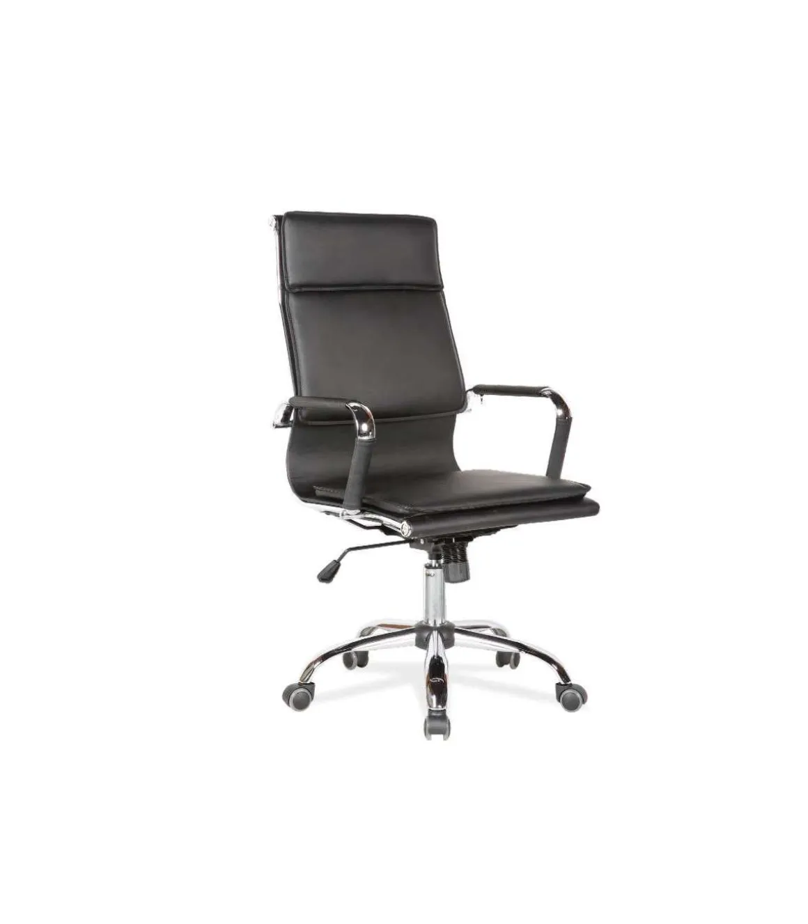 Silla de oficina Jana en negro. Alto: 106-114. Ancho: 55. Fondo: 65.