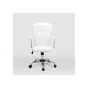 Silla de oficina Magali acabado blanco. Alto: 98.5/107.5cm Ancho: 56cm Fondo: 59cm.