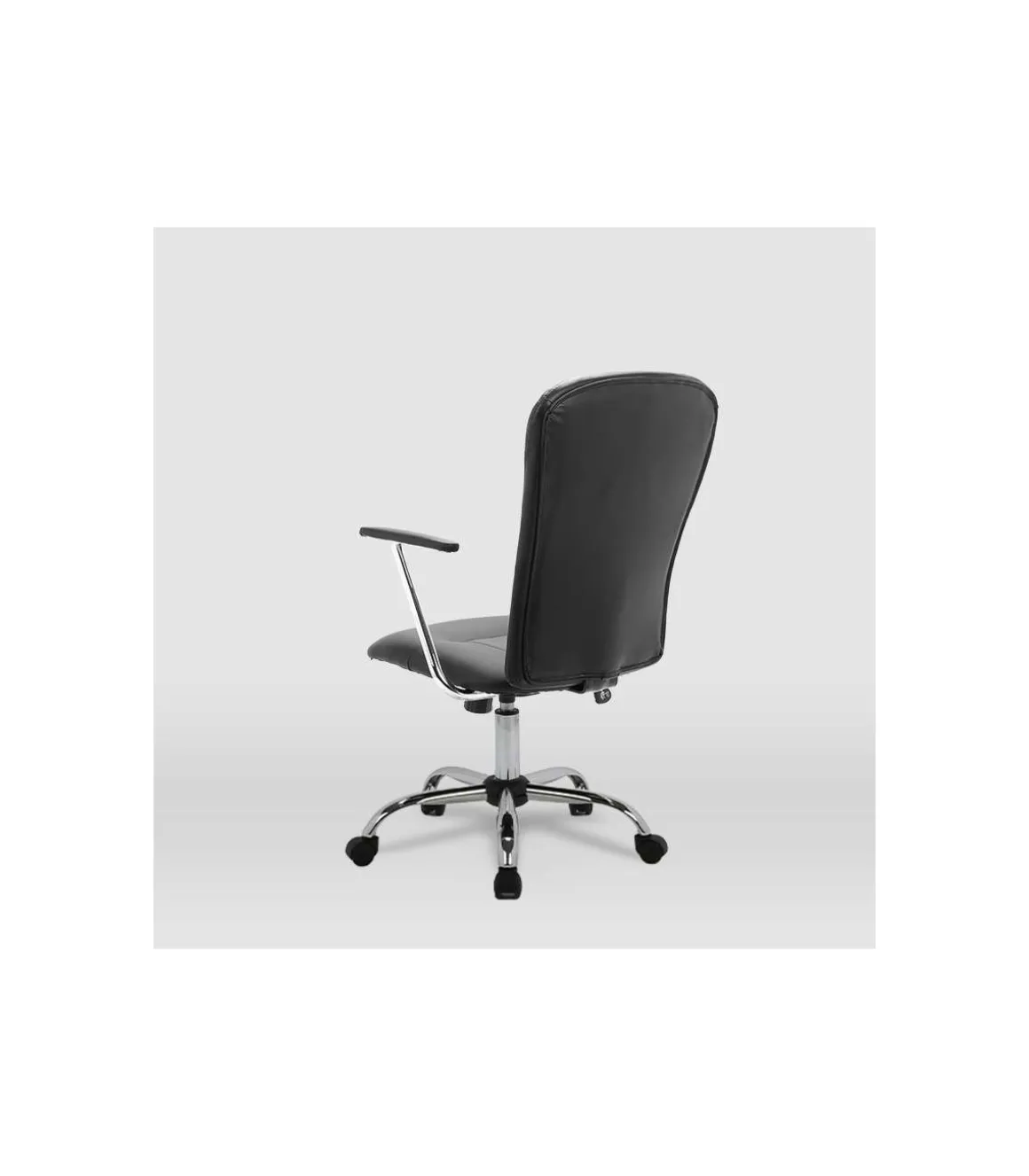Silla de oficina Magali acabado negro. Alto: 98.5/107.5cm Ancho: 56cm Fondo: 59cm.