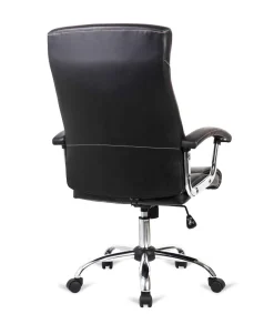 Silla de oficina Manager altura regulable acabado en polipiel negro. 63m(ancho ) 114/124cm(altura) 67cm(fondo)