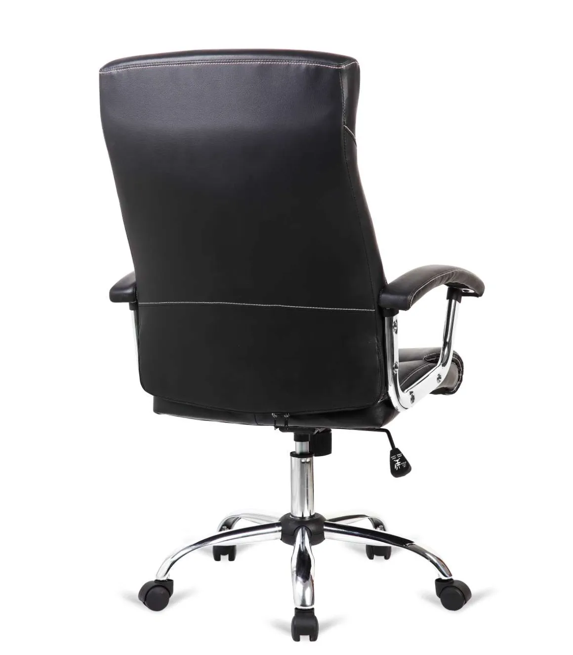 Silla de oficina Manager altura regulable acabado en polipiel negro. 63m(ancho ) 114/124cm(altura) 67cm(fondo)