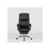 Silla de oficina Samanta en piel sintética negra. Alto: 118/125.5cm Ancho: 63.5cm Fondo: 64cm.