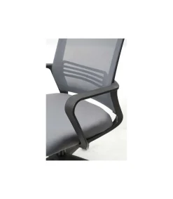 Silla despacho de diseño moderno, giratoria, elevable acabado gris, 113-123 cm(alto)60 cm(ancho)61 cm(largo)