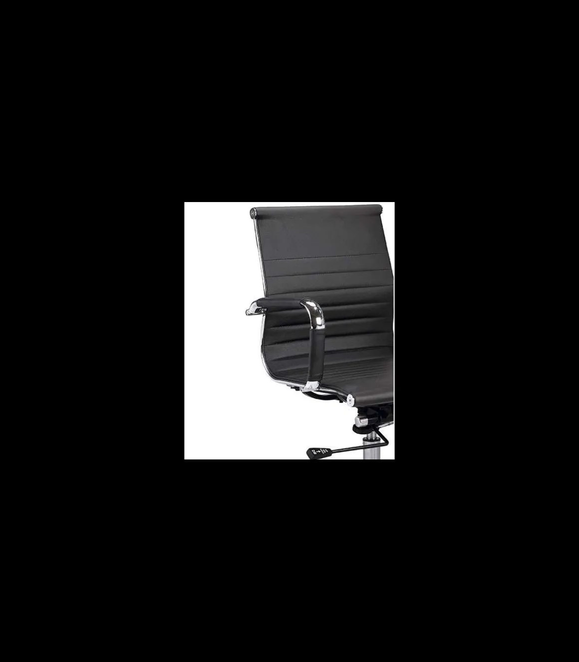 Silla despacho giratoria elevable acabado negro, 90-97cm(alto) 58cm(ancho) 64cm(largo).