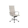 Silla despacho giratoria elevable acabado beige, 60 cm(ancho) 108-115 cm(altura) 66 cm(fondo)