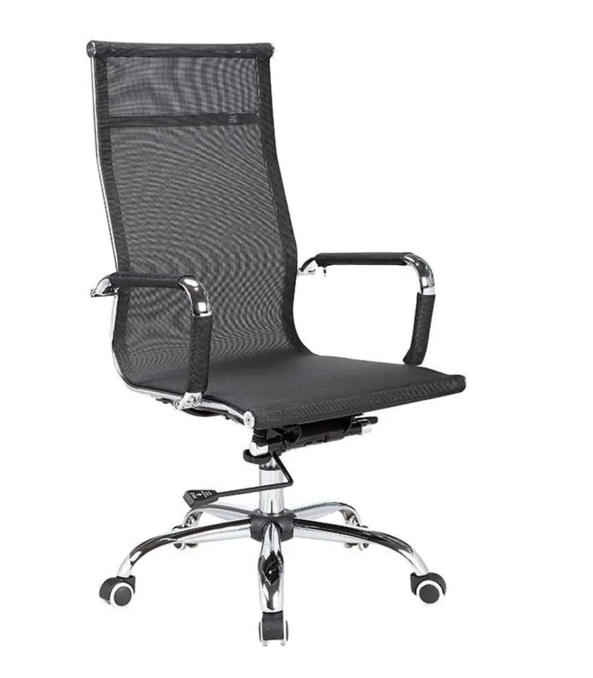 Silla despacho giratoria elevable acabado negro, 60 cm(ancho) 108-115 cm(altura) 66cm(fondo)